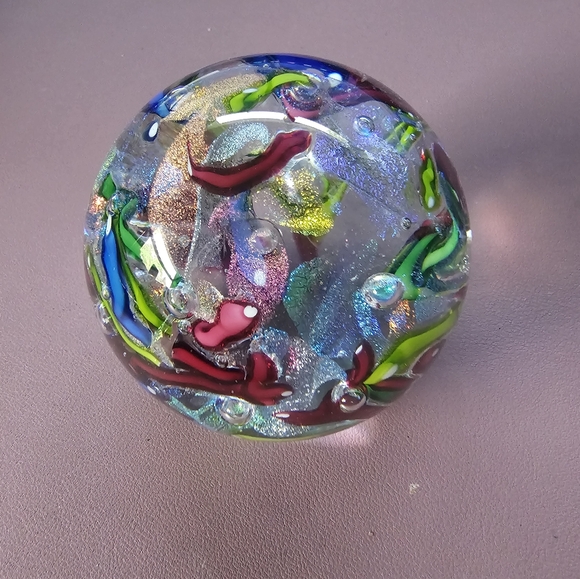 Colorful Glass Paperweight - Picture 4 of 4